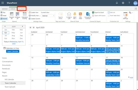 calendar view sharepoint Reader