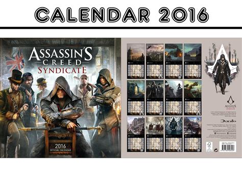 calendrier assassins creed 2016 royaumes Doc