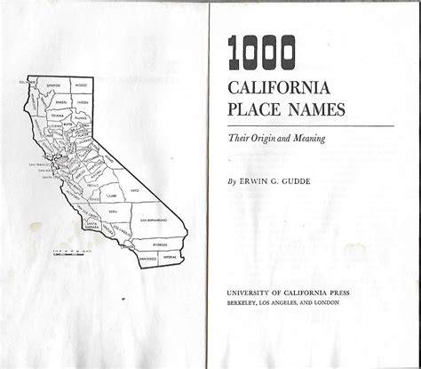 california place names Doc