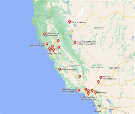 california us army bases