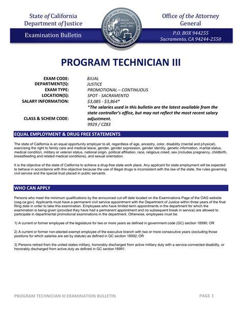 california-program-technician-iii-exam-study-guide Ebook Doc
