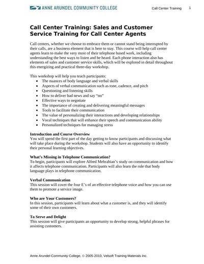 call center training manual Epub