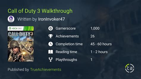 Call Of Duty 3 Walkthrough