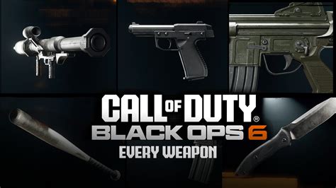 call of duty 6 weapons