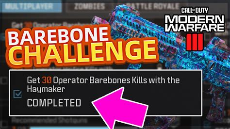 call of duty barebones kills