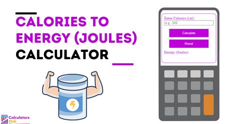 calorie joule calculator