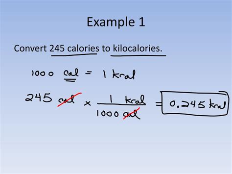 calories to kcal