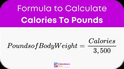 calories to pounds