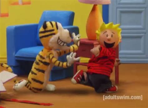 calvin and hobbes robot chicken