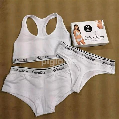 calvin klein white underwear women's