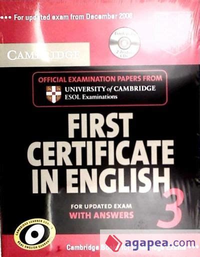 cambridge first certificate in english 3 for updated exam self study pack Doc