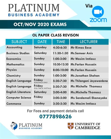 cambridge o level timetable 2014 Kindle Editon