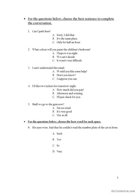 cambridge placement test sample questions PDF