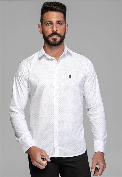 camisas sociais manga longa masculina