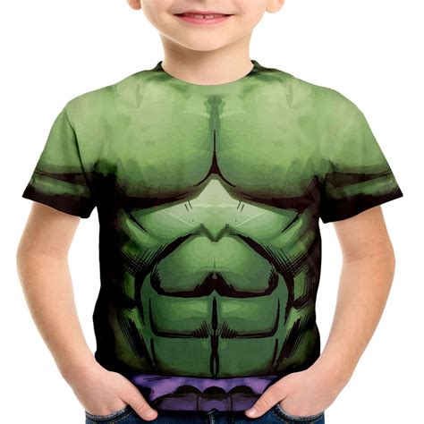 camiseta infantil do hulk