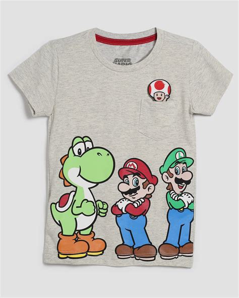 camiseta mario bros infantil