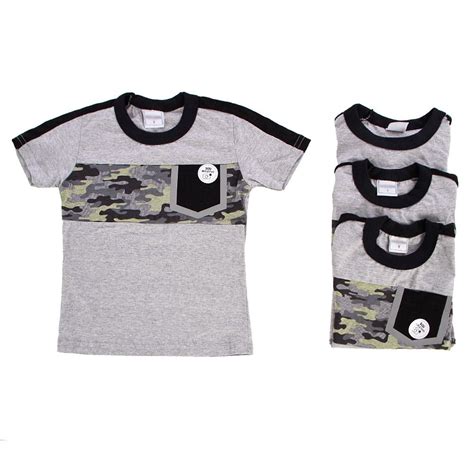 camisetas infantis camufladas