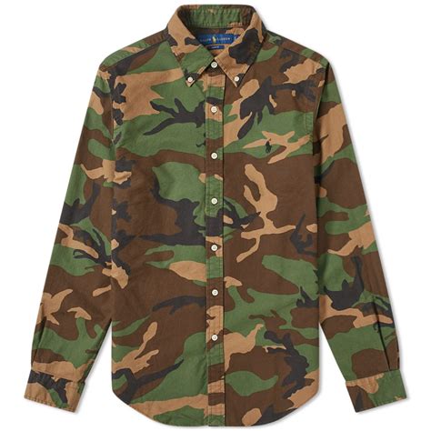 camo button shirt