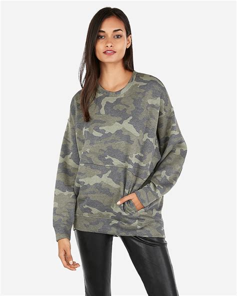 camouflage womens sweatshirt