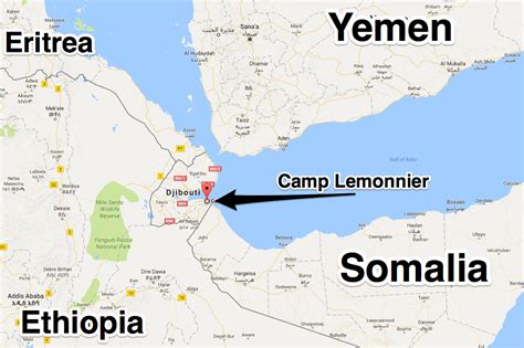 camp lemonnier djibouti map