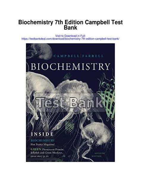 campbell biochemistry 7th edition test bank ebooks pdf Doc