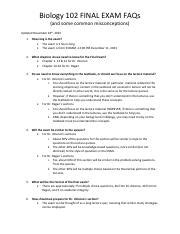 campbell biology 102 final exam with answers Doc