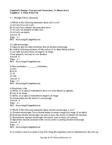 campbell biology chapter 4 test Kindle Editon