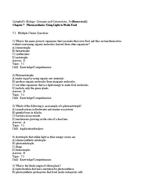 campbell biology chapter 7 study guide Doc