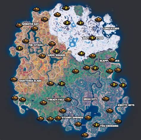 campfires on fortnite map