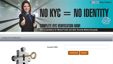 cams online kyc modification