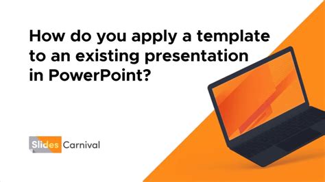 can i apply a powerpoint template to an existing presentation PDF