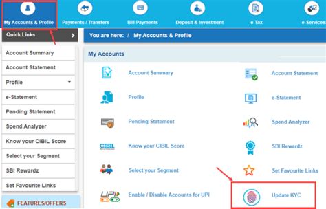 can i update sbi kyc online