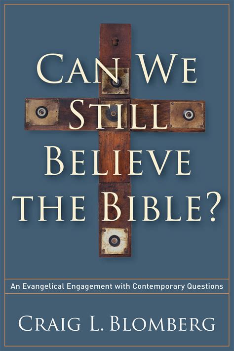 can we still believe the bible? and does it really matter? PDF