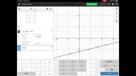can you use desmos to determine equation