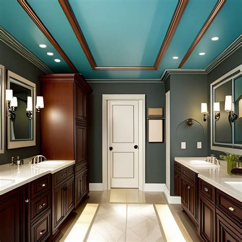 can you use semi gloss paint on ceiling in bathroom