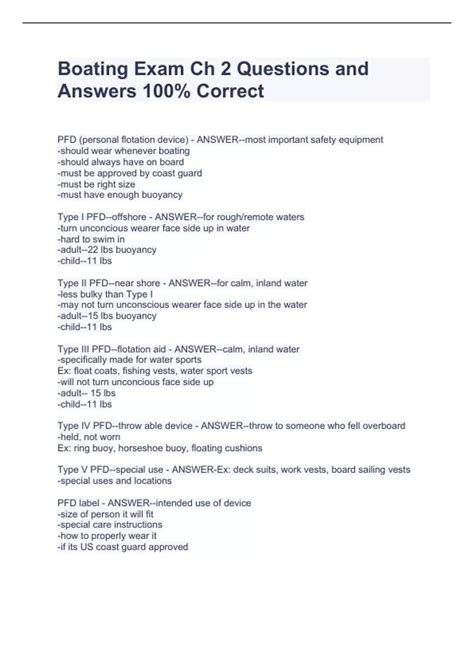 canadian boater exam study guide Doc