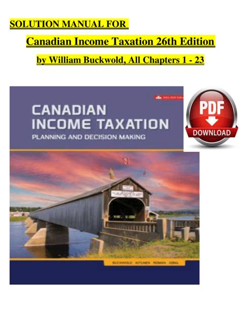 canadian income taxation solution manual beam Epub