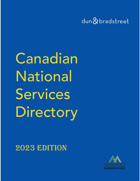 canadian national services directory mergent Kindle Editon