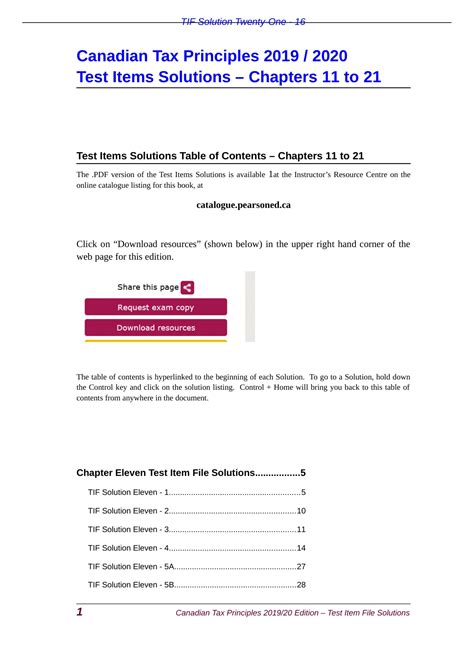 canadian tax principles assignment solutions Epub