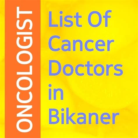 cancer doctor in bikaner