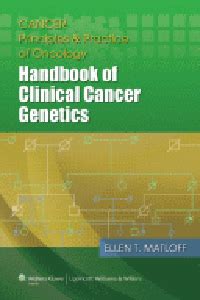 cancer principles and practice of oncology handbook of clinical cancer genetics Epub