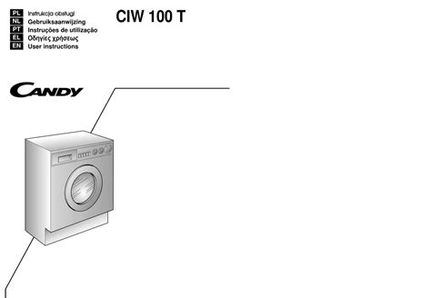 candy ciw 100 t manual PDF