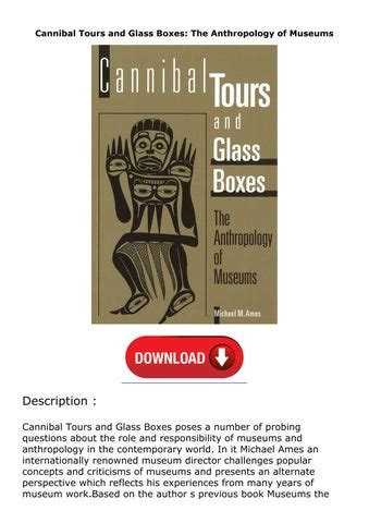 cannibal tours and glass boxes the anthropology of museums Kindle Editon