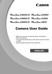 canon a1300 user manual Kindle Editon