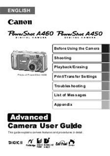 canon a450 manual service Kindle Editon