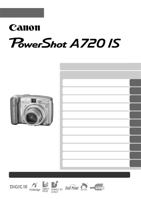 canon a720 user manual Doc