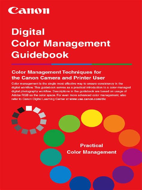 canon color management guide Reader