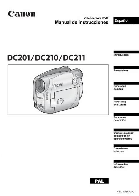 canon dc210 manual espanol Epub