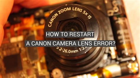 canon digital camera troubleshooting lens error PDF