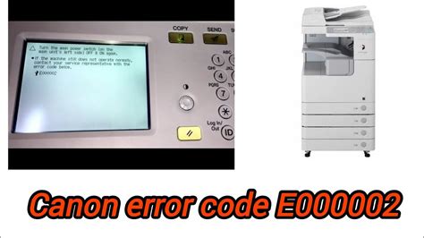 canon error code e00002 Reader